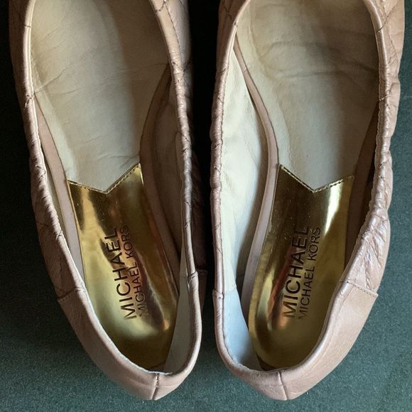 Michael Kors Nude Fulton Quilted Ballet Flats size 6.5 - Picture 9 of 13